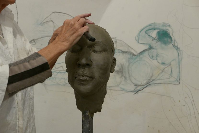 Portrait-Kopf Modellieren mit Modell